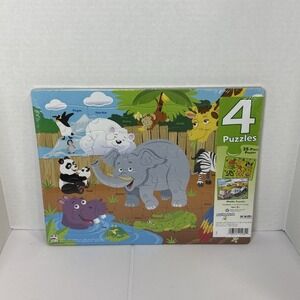 Play Monster~Dinosaur, Zoo Animal Jigsaw Puzzle 25 Piece Age 3+Made In USA NEW!